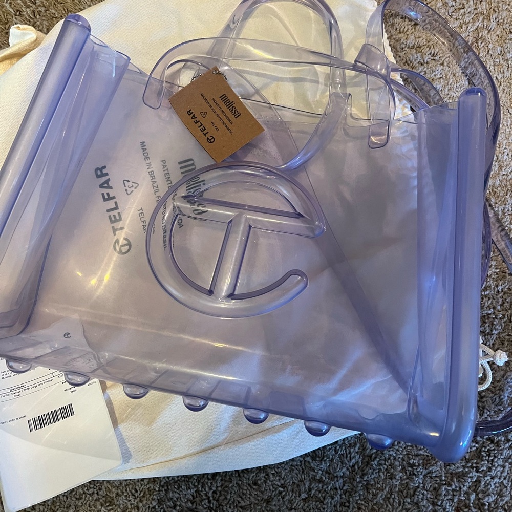 Telfar Purple Transparent Tote